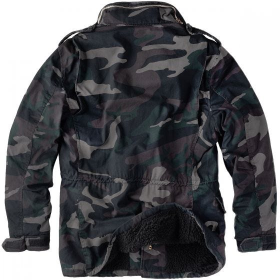 Surplus Paratrooper Vinterjacka - Black Camo Washed