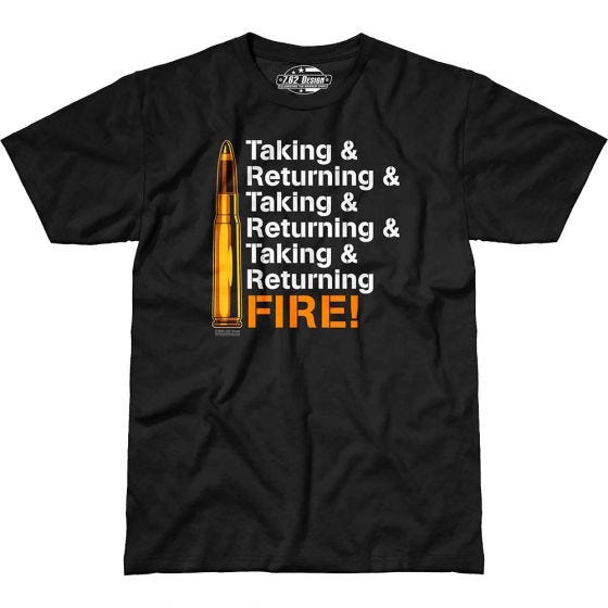 7.62 Design Returning Fire T-shirt Svart