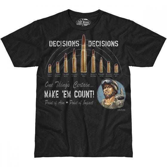 7.62 Design Decisions Decisions T-shirt Svart