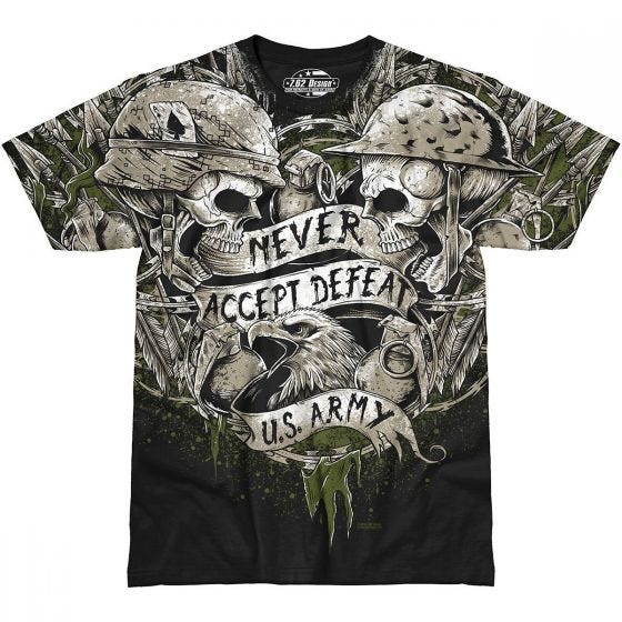 7.62 Design Army Never Accept Defeat T-shirt Svart