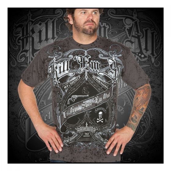 7.62 Design Kill Em All T-shirt Träkol