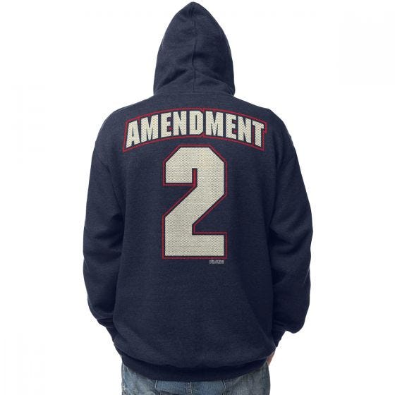 7.62 Design 2nd Amendment Freedom Munktröja Navy Heather