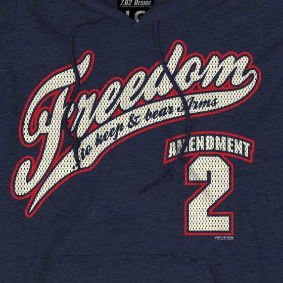 7.62 Design 2nd Amendment Freedom Munktröja Navy Heather