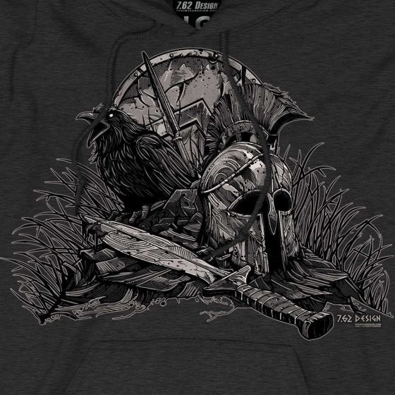 7.62 Design With Your Shield Munktröja Charcoal Heather