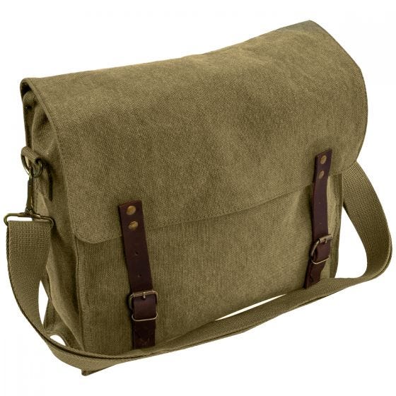 Highlander Fintry Canvas Satchel 10 L - Oliv