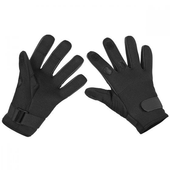 MFH Mesh Neoprene Handskar - Svart