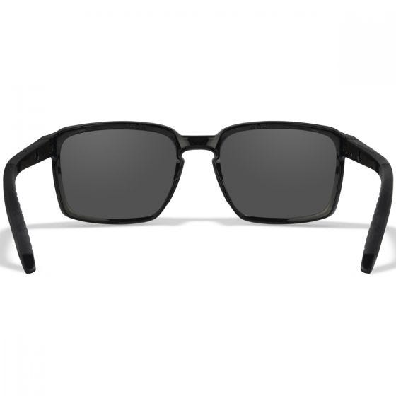 Wiley X WX Alfa Glasögon - Captivate Polarized Grey Lenses / Gloss Black Frame