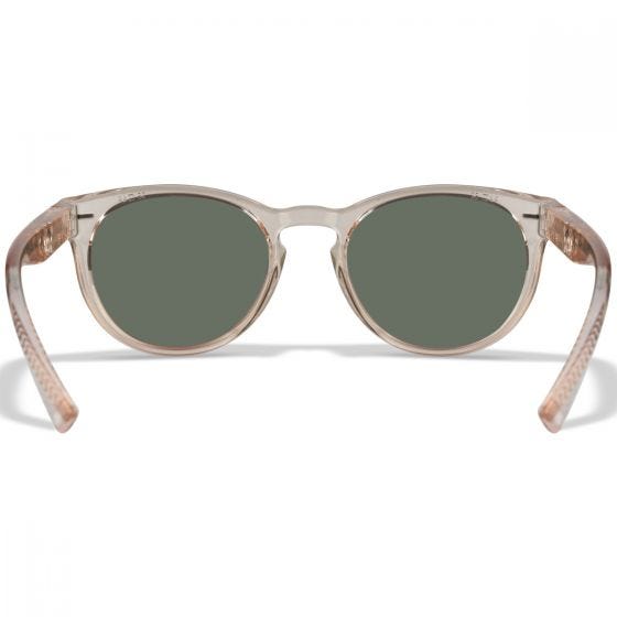 Wiley X WX Covert Glasögon - Captivate Polarized Rose Gold Lenses / Gloss Crystal Blush Frame