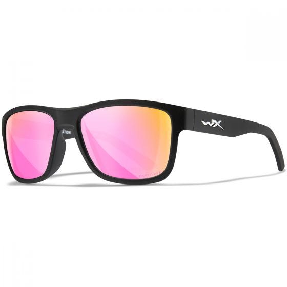 Wiley X WX Ovation Glasögon - Captivate Polarized Rose Gold Mirror Lenses / Matte Black Frame