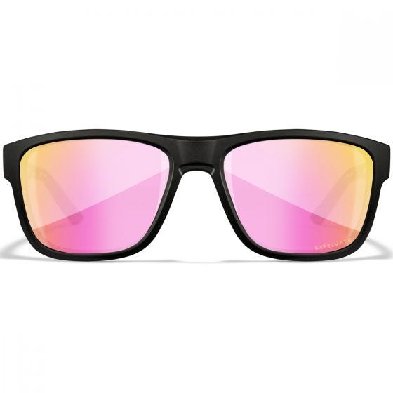 Wiley X WX Ovation Glasögon - Captivate Polarized Rose Gold Mirror Lenses / Matte Black Frame