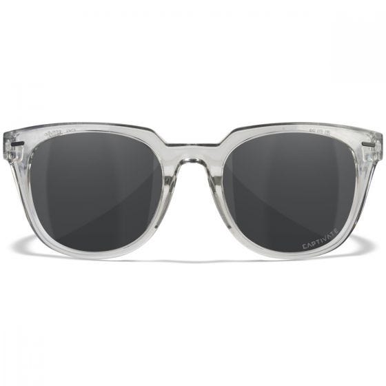 Wiley X WX Ultra Glasögon - Captivate Polarized Grey Lenses / Gloss Crystal Light Grey Frame