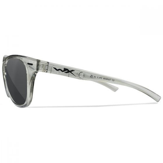 Wiley X WX Ultra Glasögon - Captivate Polarized Grey Lenses / Gloss Crystal Light Grey Frame