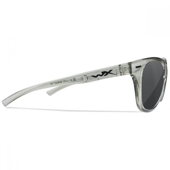 Wiley X WX Ultra Glasögon - Captivate Polarized Grey Lenses / Gloss Crystal Light Grey Frame