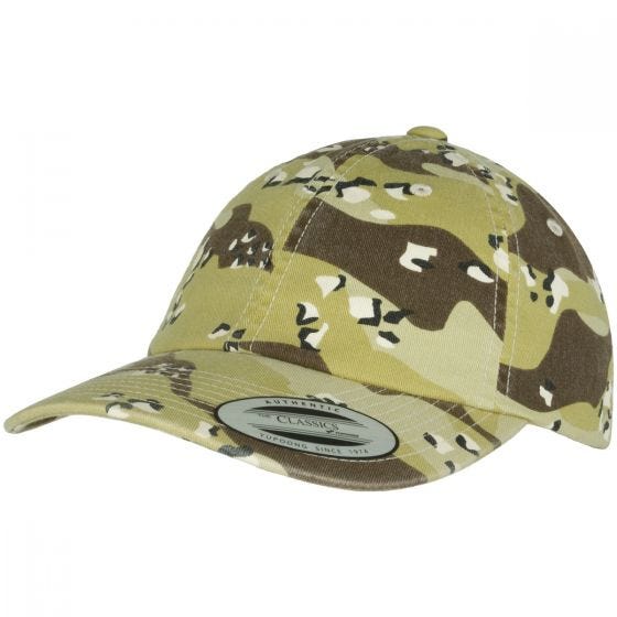 YP Low Profile Camo Washed Cap 6 Colour Desert