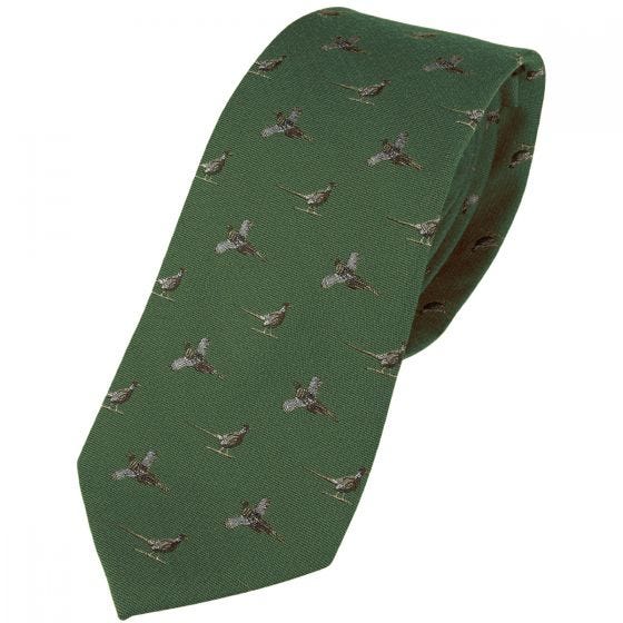 Jack Pyke Silk Tie Pheasant Green