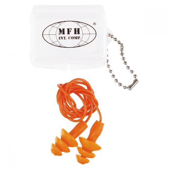 MFH Öronproppar med Fodral Orange