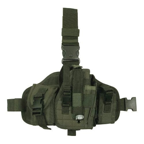 MFH MOLLE Leg Holster with Pouches Olive