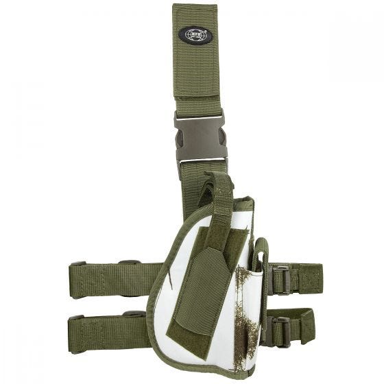 MFH Right Leg Holster Winter Camo