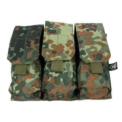 MFH M4/M16 MOLLE Trippel Magasinficka - Flecktarn