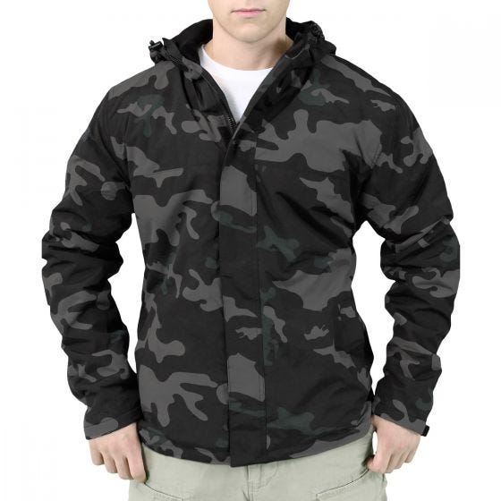 Surplus Vindtygsjacka med Dragkedja - Black Camo