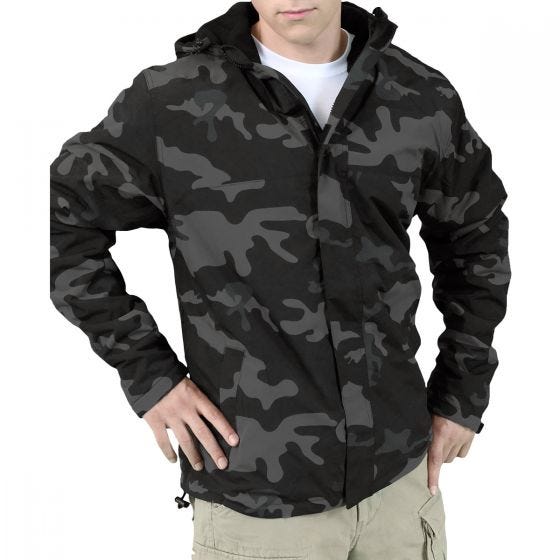 Surplus Vindtygsjacka med Dragkedja - Black Camo