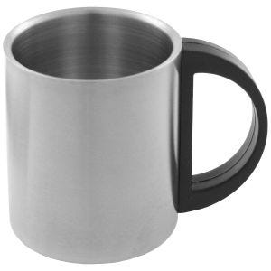 MFH Cup Doule-Walled 220ml Plastic Handle Stainless Steel