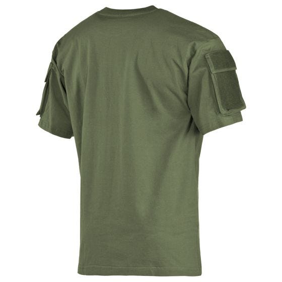 MFH US Med fickor på ärmarna Kortärmad skjorta - OD Green
