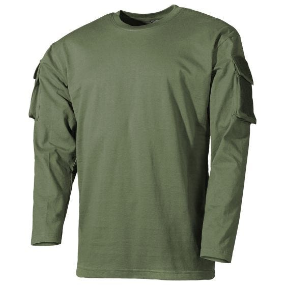 MFH US Med fickor på ärmarna Långärmad skjorta - OD Green