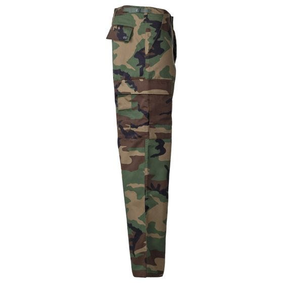 MFH US BDU Reinforced Stridsbyxor - Woodland