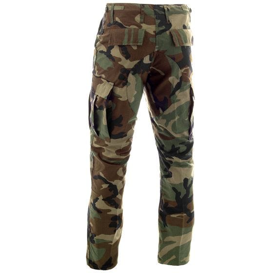 MFH BDU Stridsbyxor Ripstop - Woodland
