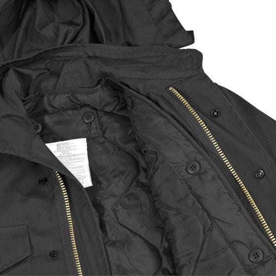MFH US M65 com forro acolchoado Fältjacka - Svart