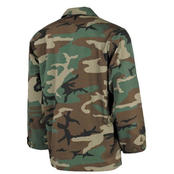 MFH US BDU Fältjacka Ripstop - Woodland Camo
