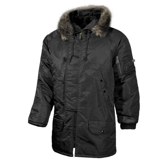 MFH US N3B Polar Jacka - Svart