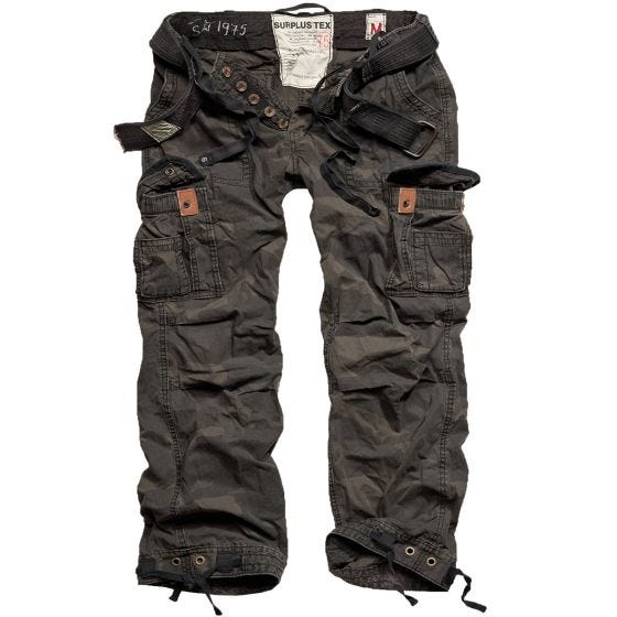 Surplus Premium Vintage Byxor - Black Camo