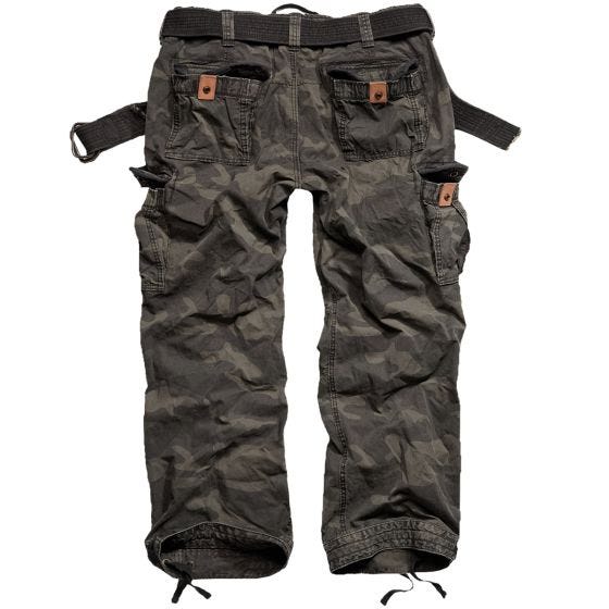 Surplus Premium Vintage Byxor - Black Camo