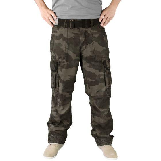 Surplus Premium Vintage Byxor - Black Camo