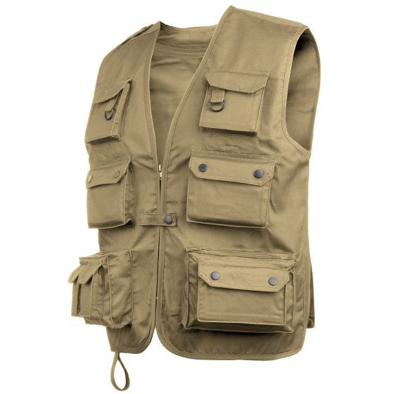 Mil-Tec Fiskarväst - Kaki