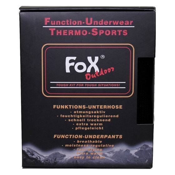 Fox Outdoor Thermo-Functional Kalsonger - Svart