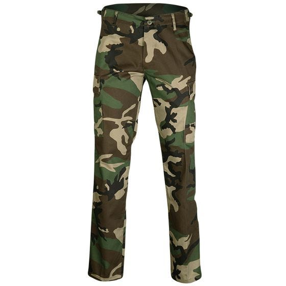 Mil-Tec US BDU Ranger Byxor Straight Cut - Woodland