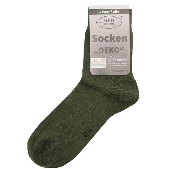 MFH Oeko Strumpor - Oliv