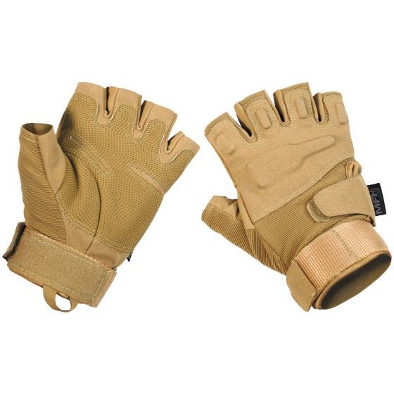 MFH Protect Tactical Handskar utan Fingrar - Coyote Tan