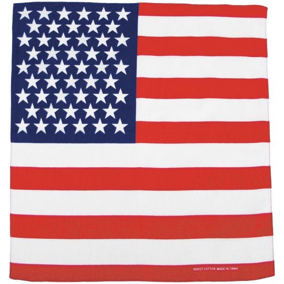 MFH Halsduk Bomull - Us-Flagga