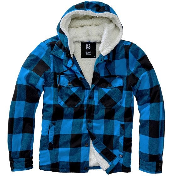 Brandit Lumber Hooded Jacka - Svart/Blå