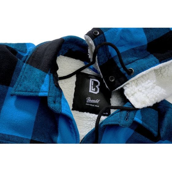 Brandit Lumber Hooded Jacka - Svart/Blå