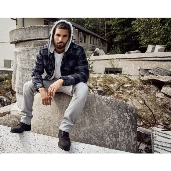 Brandit Lumber Hooded Jacka - Svart/Grå