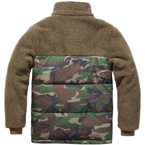 Brandit Jackson Teddyfleece Jacka - Oliv/Woodland