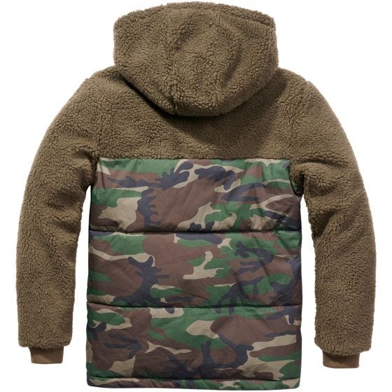 Brandit Jackson Teddyfleece Jacka - Oliv/Woodland