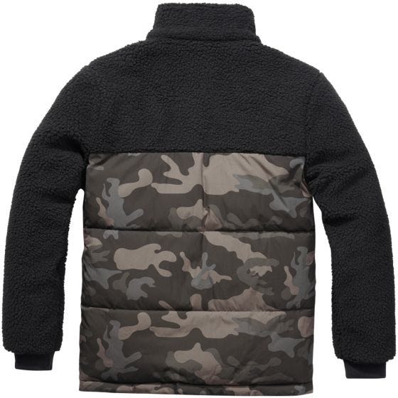 Brandit Jackson Teddyfleece Jacka - Svart/Dark Camo