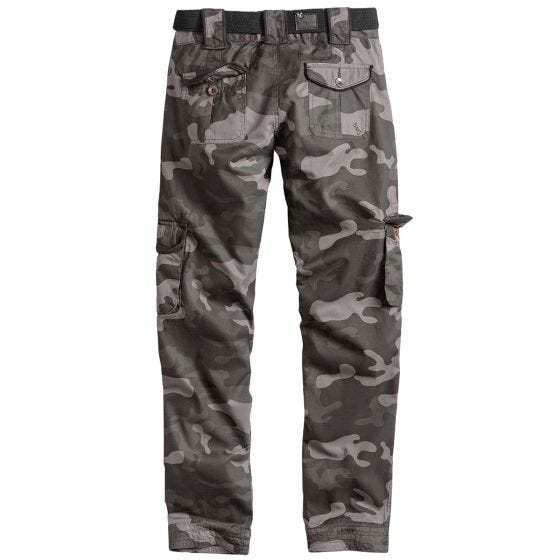 Surplus Slimmy Byxor För kvinnor - Black Camo