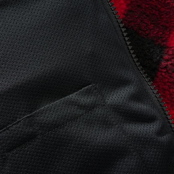 Brandit Teddyfleece Jacka - Röd/Svart